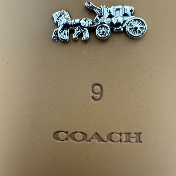 Coach Waverly G5228 Black Suede Signature C Studded Pointed Toe Heels Women’s 9B - Picture 10 of 12